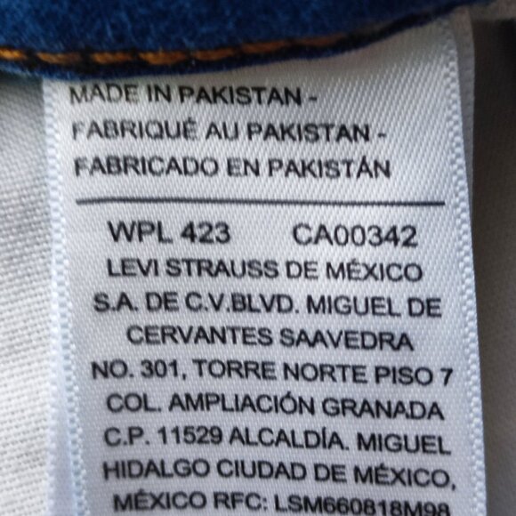 Signature by Levi Strauss jeans men's size W34/L30 denim blue slim straight - Picture 8 of 16